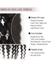 Brooklyn Hair 13x4 HD Lace Frontal – Loose Deep Wave True Swiss HD 100% Remy Human Hair